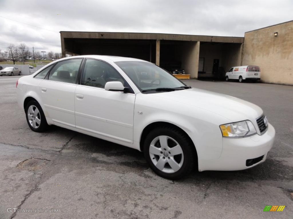 2003 A6 3.0 quattro Sedan - Polar White / Beige photo #6