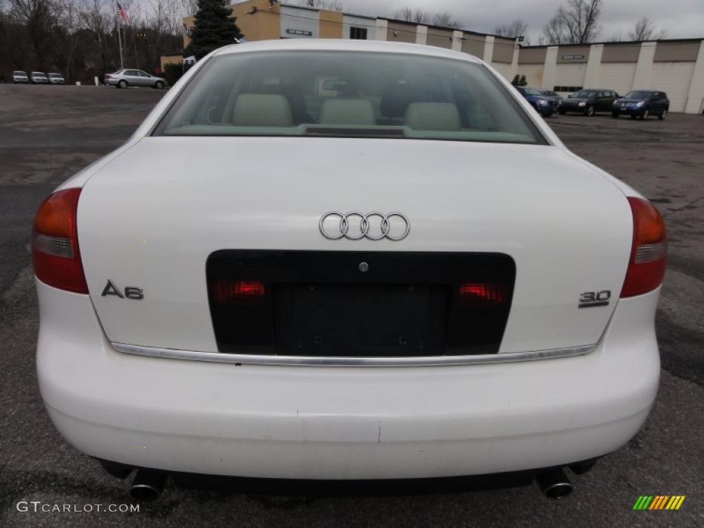 2003 A6 3.0 quattro Sedan - Polar White / Beige photo #9