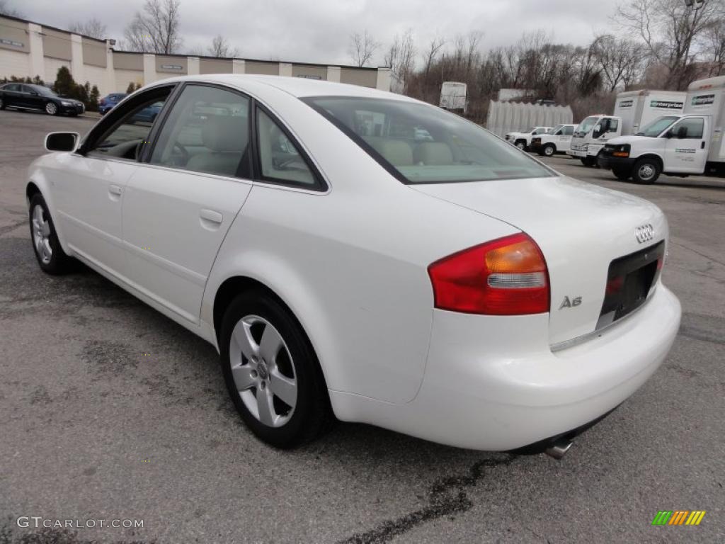 2003 A6 3.0 quattro Sedan - Polar White / Beige photo #10