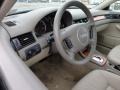 2003 Audi A6 Beige Interior Steering Wheel Photo