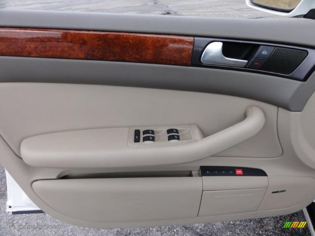 2003 Audi A6 3.0 quattro Sedan Beige Door Panel Photo #46805619