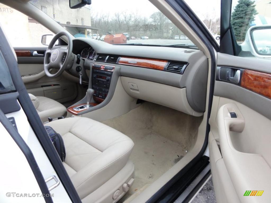 2003 A6 3.0 quattro Sedan - Polar White / Beige photo #17