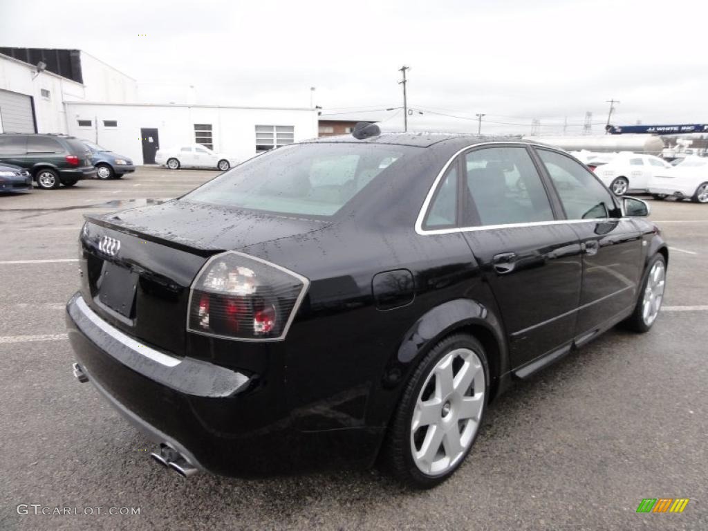Brilliant Black 2004 Audi S4 4.2 quattro Sedan Exterior Photo #46806297