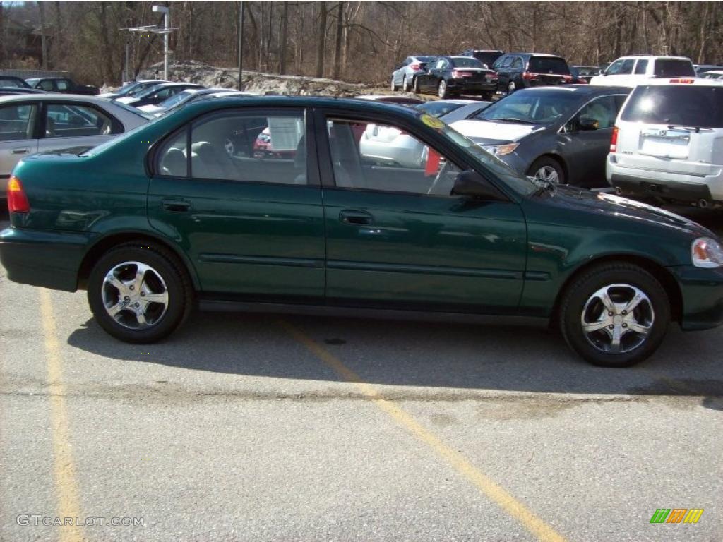 1999 Civic VP Sedan - Clover Green Pearl / Gray photo #19