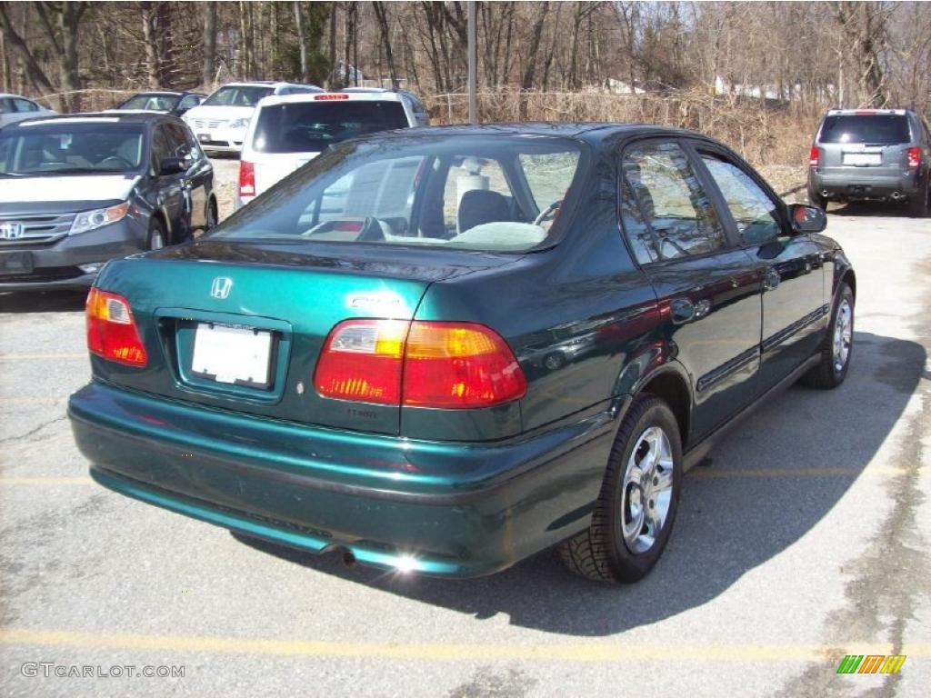 1999 Civic VP Sedan - Clover Green Pearl / Gray photo #20