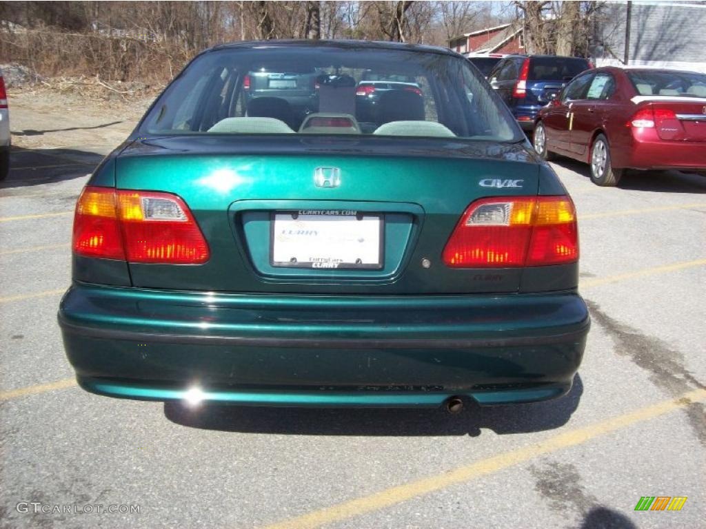 1999 Civic VP Sedan - Clover Green Pearl / Gray photo #21