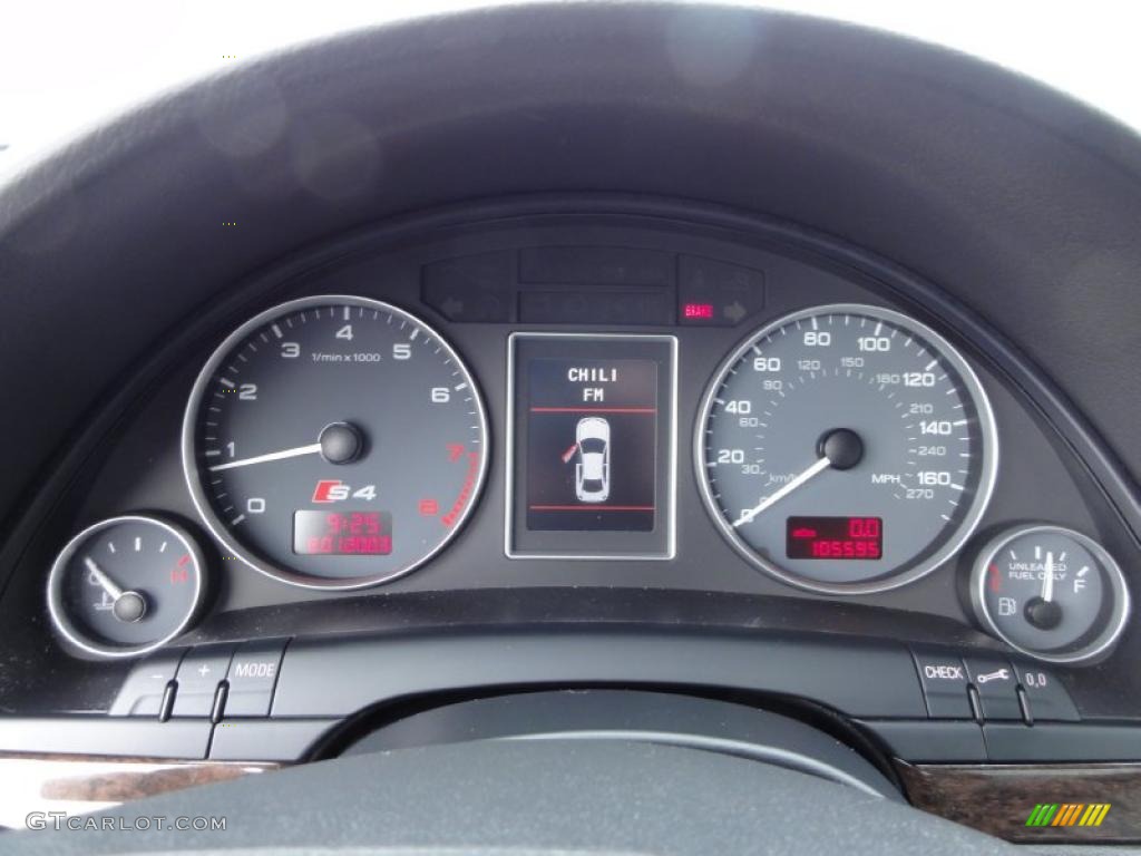 2004 Audi S4 4.2 quattro Sedan Gauges Photo #46806876