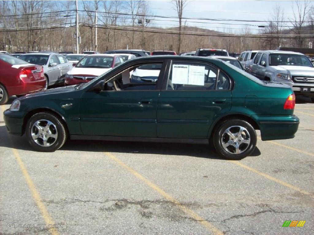 1999 Civic VP Sedan - Clover Green Pearl / Gray photo #22