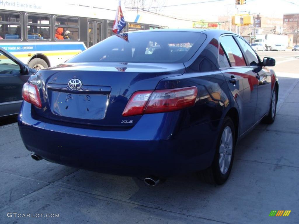 2008 Camry XLE V6 - Blue Ribbon Metallic / Ash photo #7