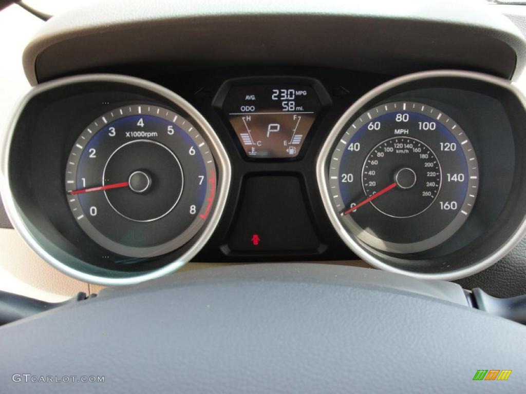 2011 Hyundai Elantra GLS Gauges Photo #46810455