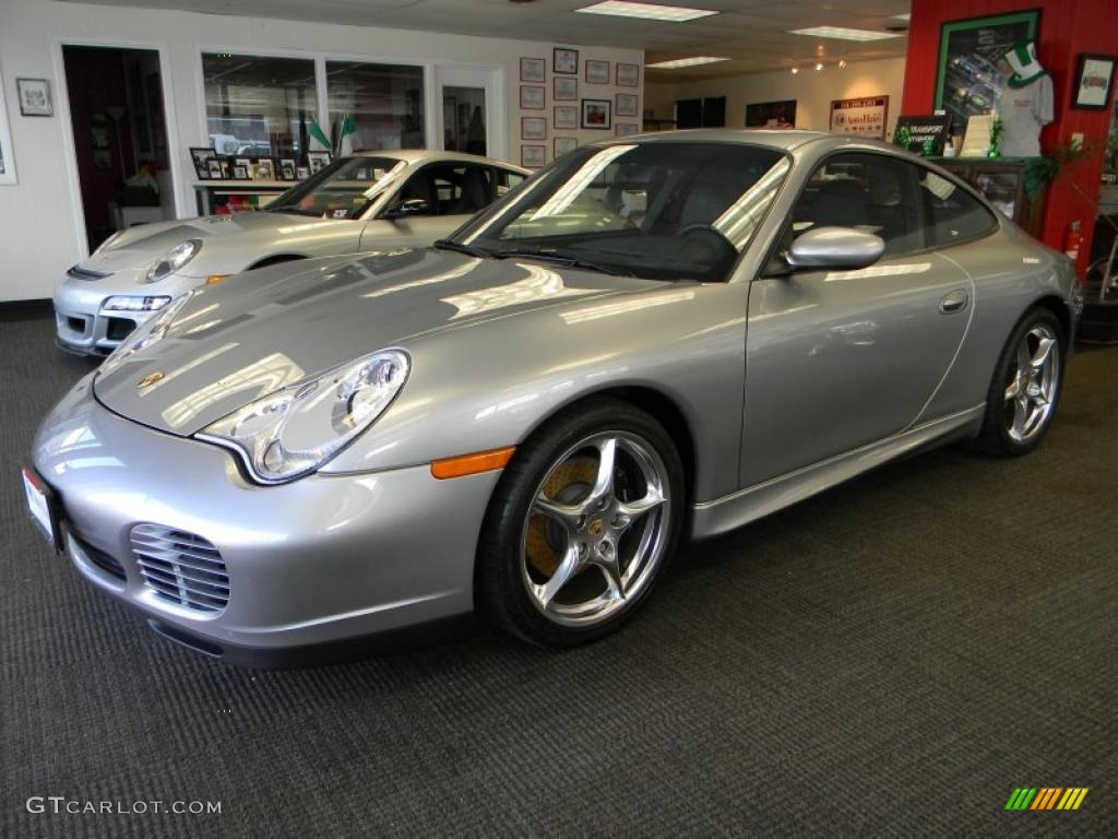 GT Silver Metallic 2004 Porsche 911 Carrera 40th Anniversary Edition Coupe Exterior Photo #46810956
