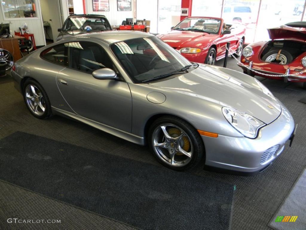 GT Silver Metallic 2004 Porsche 911 Carrera 40th Anniversary Edition Coupe Exterior Photo #46811031