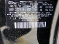 NKA: Black Noir Pearl 2011 Hyundai Elantra GLS Color Code