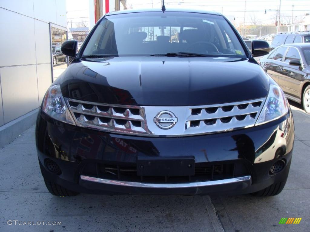 2007 Murano S AWD - Super Black / Charcoal photo #3