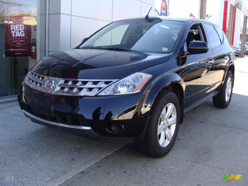 2007 Murano S AWD - Super Black / Charcoal photo #4