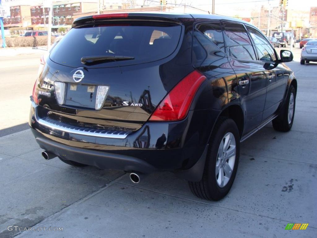 2007 Murano S AWD - Super Black / Charcoal photo #5