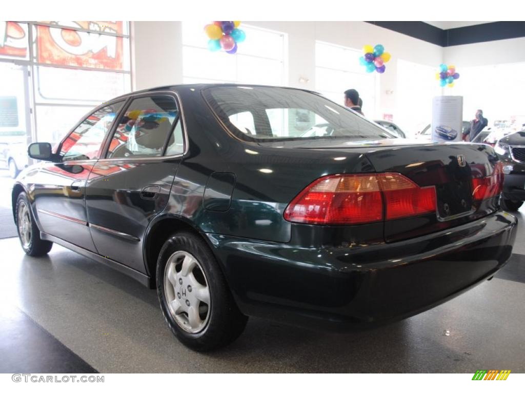 1999 Accord EX Sedan - Dark Emerald Pearl / Tan photo #4