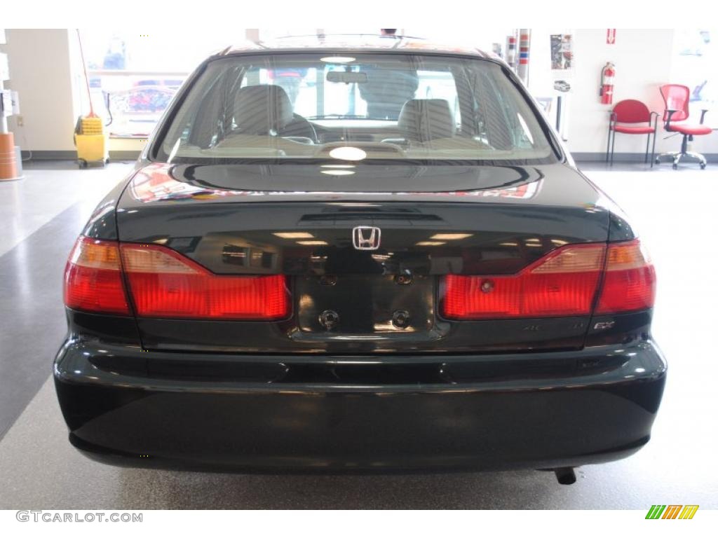 1999 Accord EX Sedan - Dark Emerald Pearl / Tan photo #5