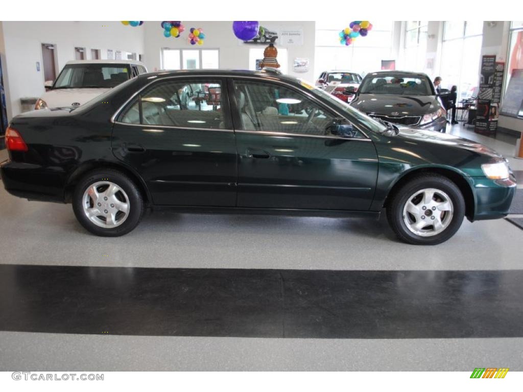 1999 Accord EX Sedan - Dark Emerald Pearl / Tan photo #7