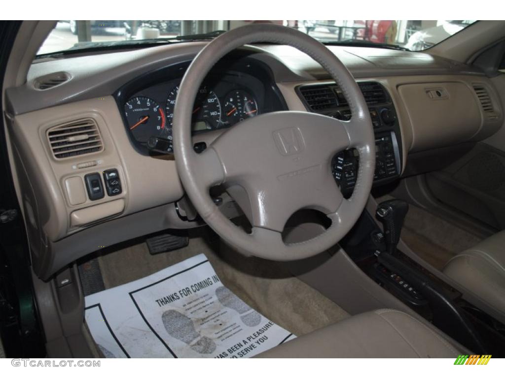 1999 Honda Accord EX Sedan Tan Steering Wheel Photo #46812087