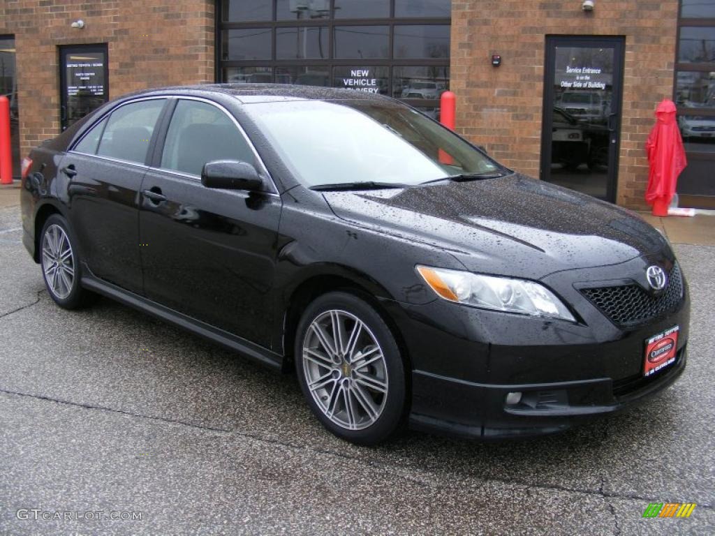 2008 Camry SE - Black / Dark Charcoal photo #1