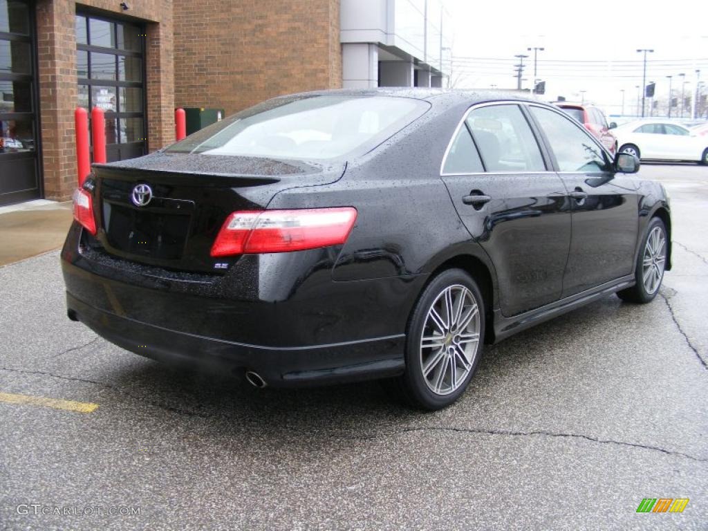 2008 Camry SE - Black / Dark Charcoal photo #3