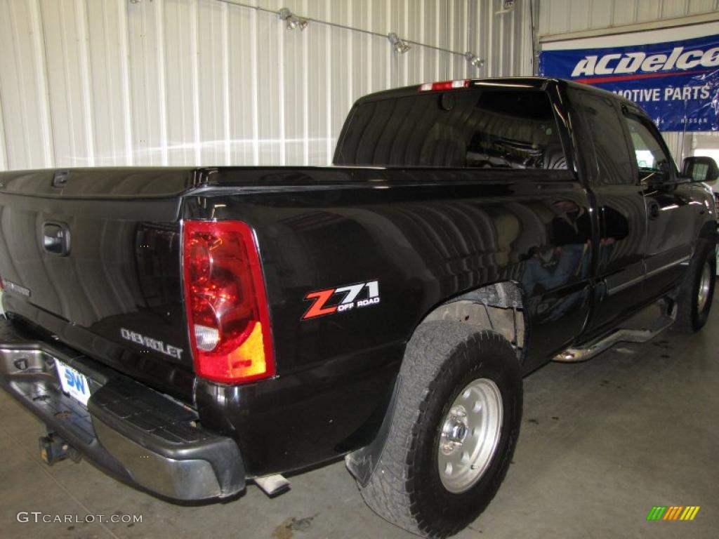 2003 Silverado 1500 Z71 Extended Cab 4x4 - Black / Dark Charcoal photo #3