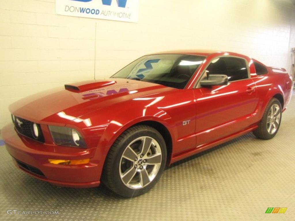 Dark Candy Apple Red 2008 Ford Mustang GT Premium Coupe Exterior Photo #46813581