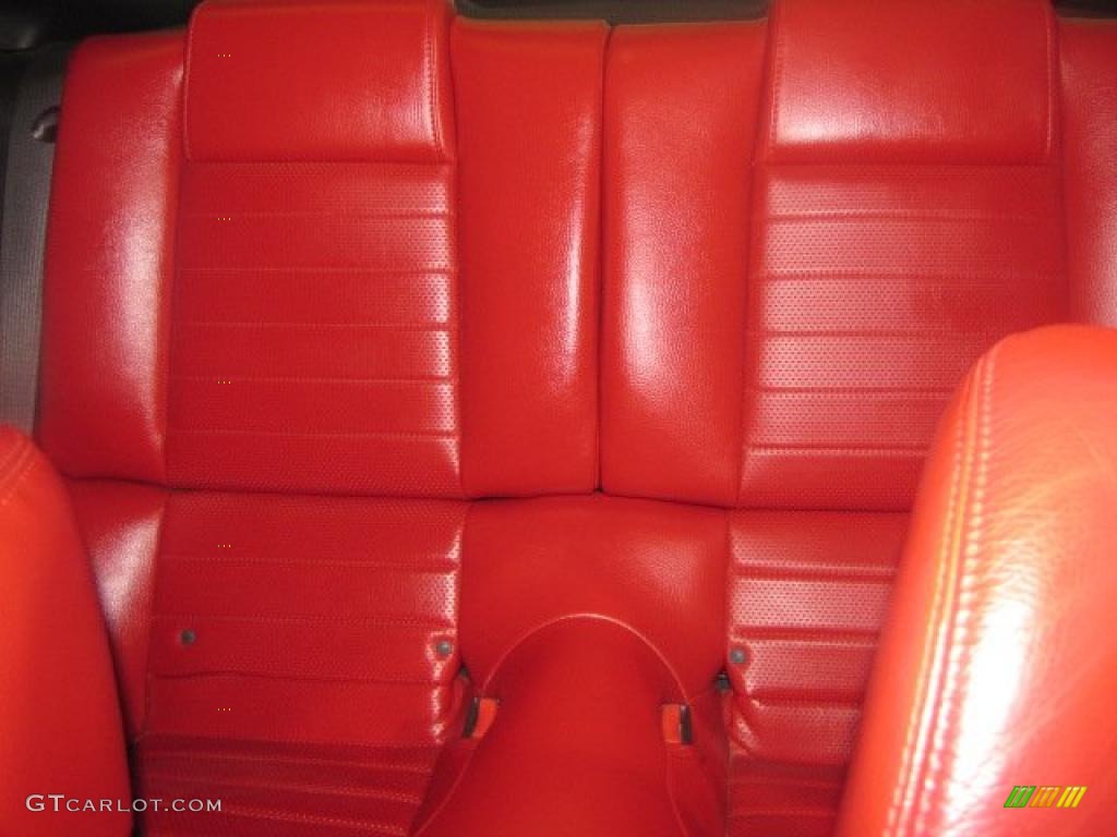 Black/Red Interior 2008 Ford Mustang GT Premium Coupe Photo #46813761