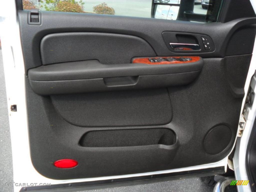 2007 Chevrolet Silverado 3500HD LTZ Crew Cab 4x4 Dually Ebony Door Panel Photo #46813998
