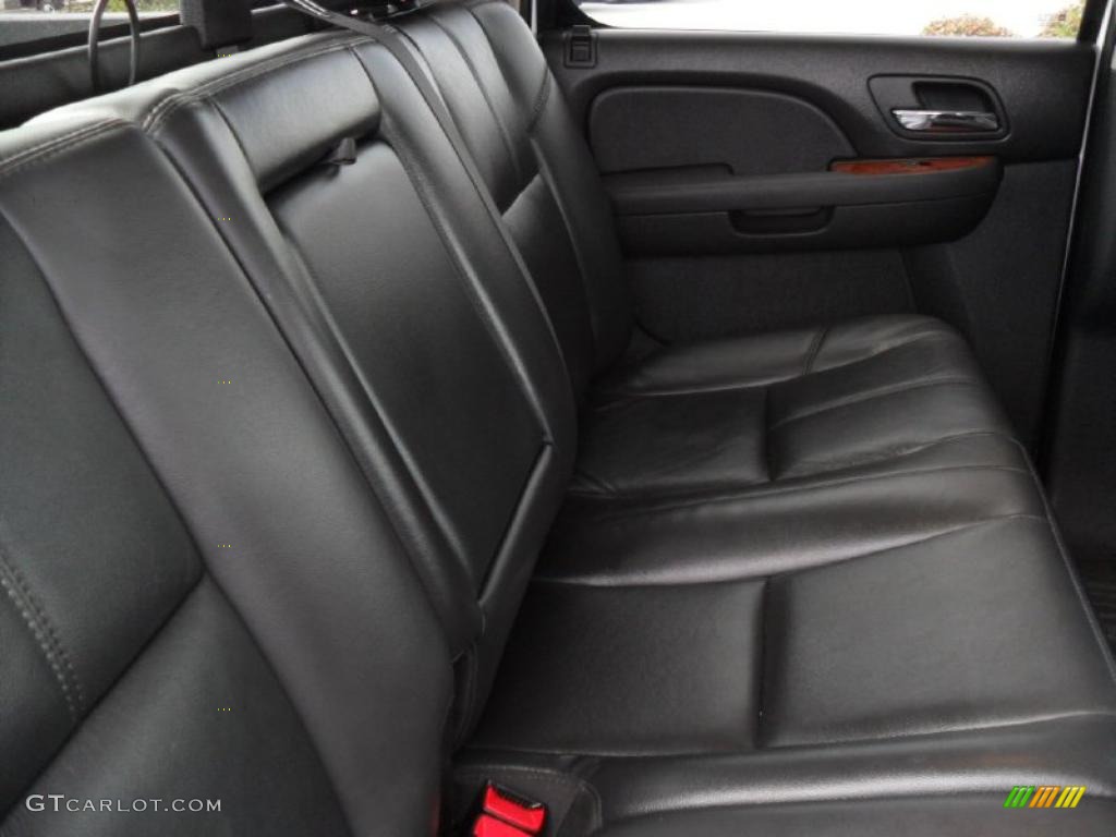 Ebony Interior 2007 Chevrolet Silverado 3500HD LTZ Crew Cab 4x4 Dually Photo #46814151