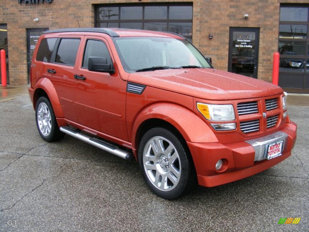 Sunburst Orange Pearl Dodge Nitro