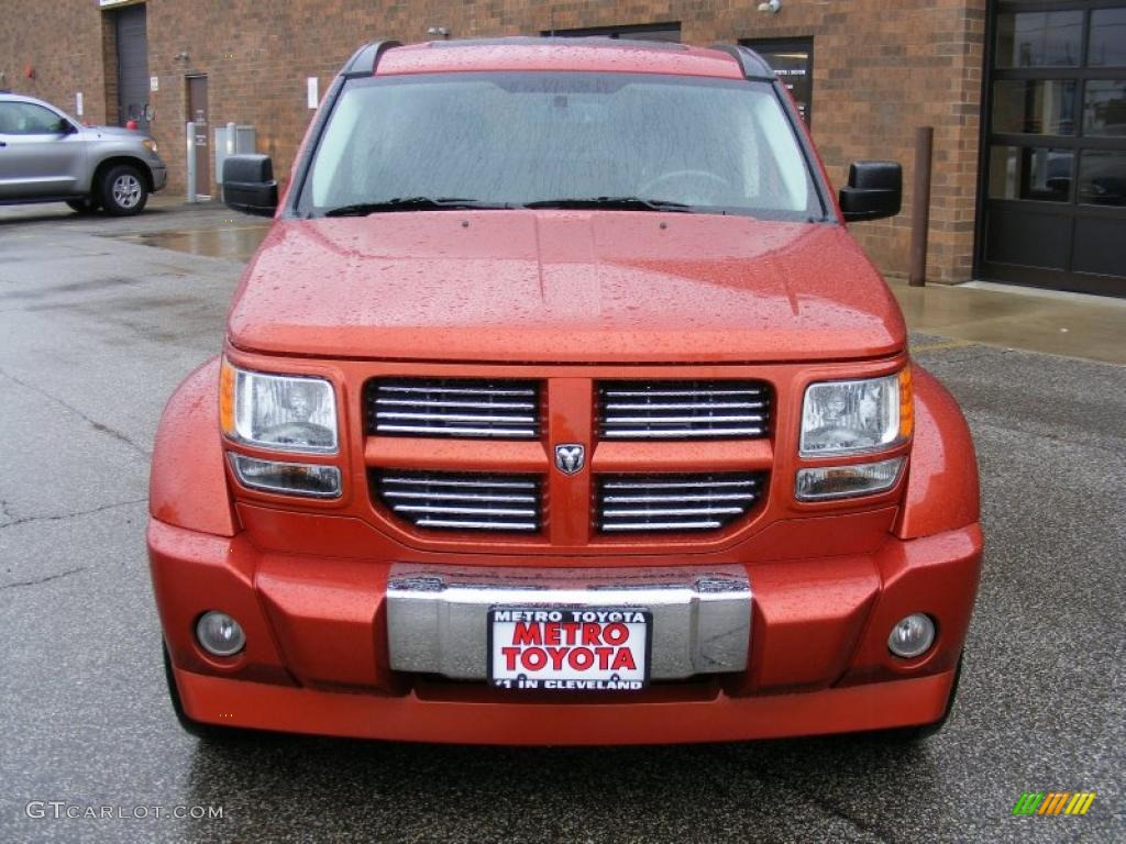 2009 Nitro R/T 4x4 - Sunburst Orange Pearl / Dark Slate Gray/Orange photo #8