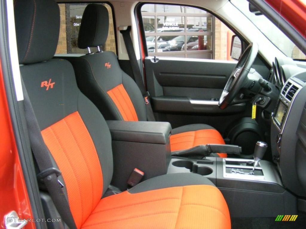 Dark Slate Gray/Orange Interior 2009 Dodge Nitro R/T 4x4 Photo #46814658