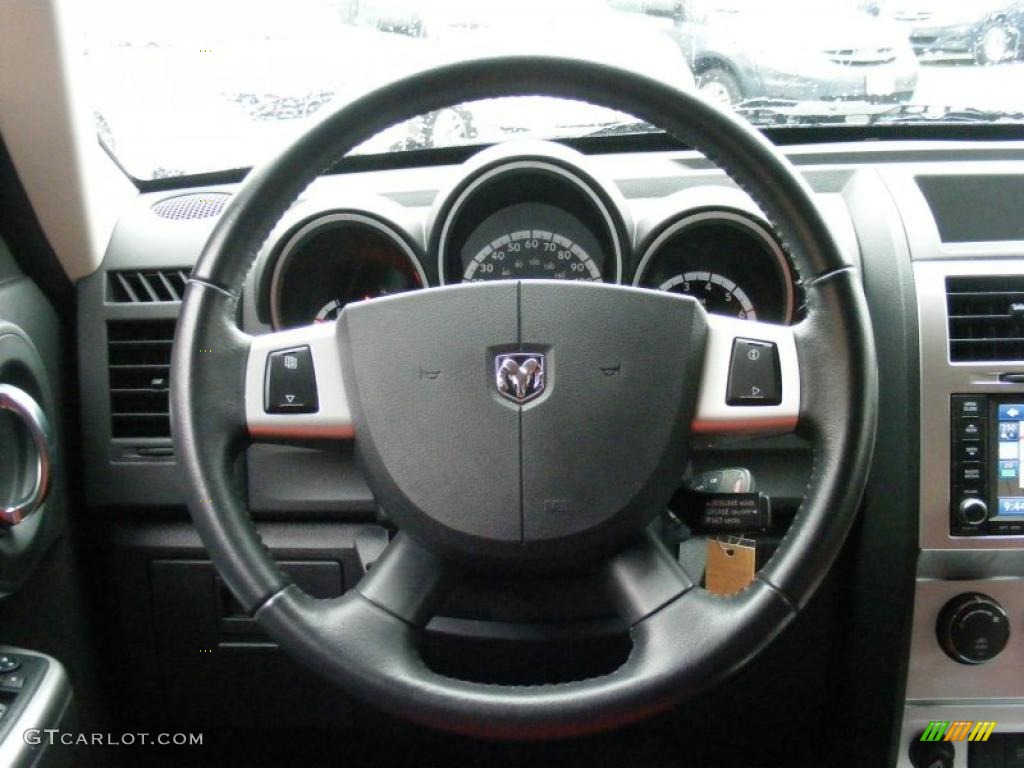2009 Dodge Nitro R/T 4x4 Dark Slate Gray/Orange Steering Wheel Photo #46814706