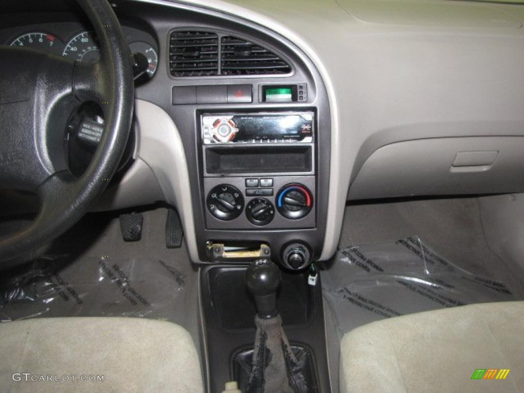 2002 Elantra GLS Sedan - Chianti Red / Beige photo #11