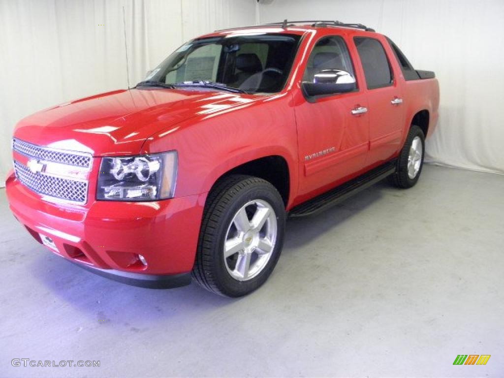 Victory Red 2011 Chevrolet Avalanche LT 4x4 Exterior Photo #46815402