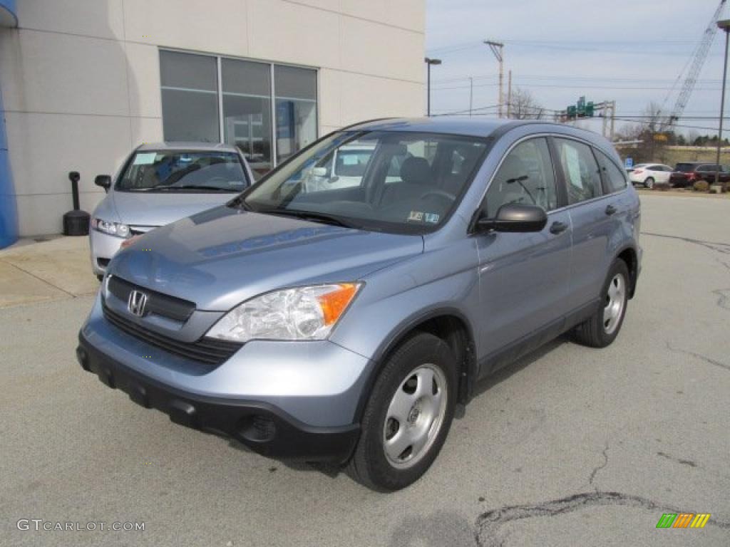 2008 CR-V LX 4WD - Glacier Blue Metallic / Gray photo #2