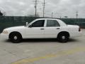 Vibrant White 2008 Ford Crown Victoria Police Interceptor Exterior