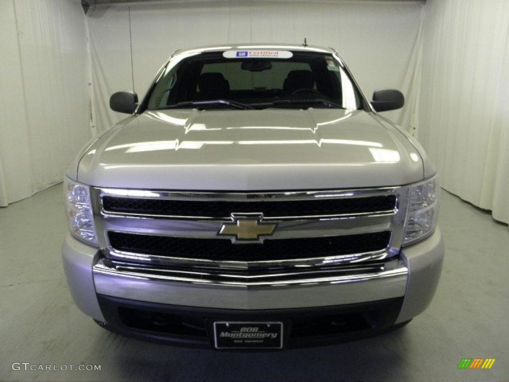 2008 Silverado 1500 Z71 Extended Cab 4x4 - Silver Birch Metallic / Ebony photo #2