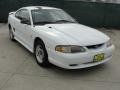 1996 Crystal White Ford Mustang V6 Coupe  photo #1
