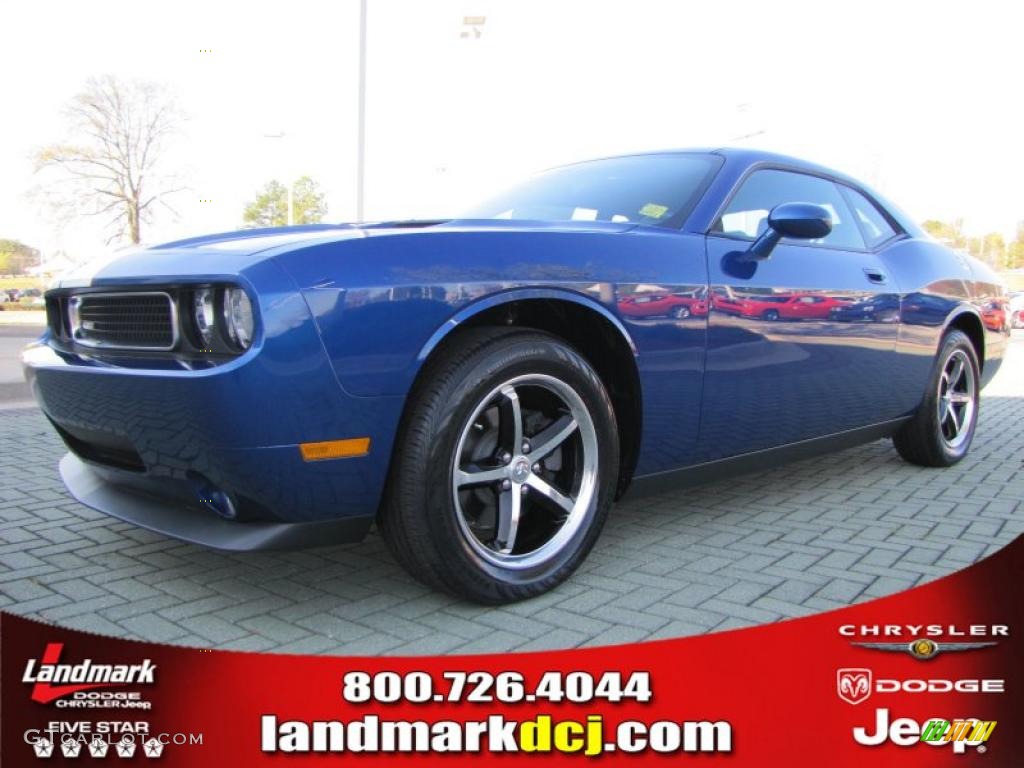 2010 Challenger SE - Deep Water Blue Pearl / Dark Slate Gray photo #1