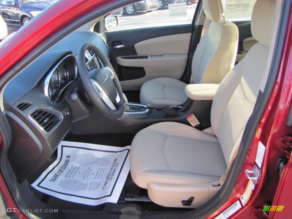 Black/Light Frost Beige Interior 2011 Chrysler 200 Touring Photo #46820100