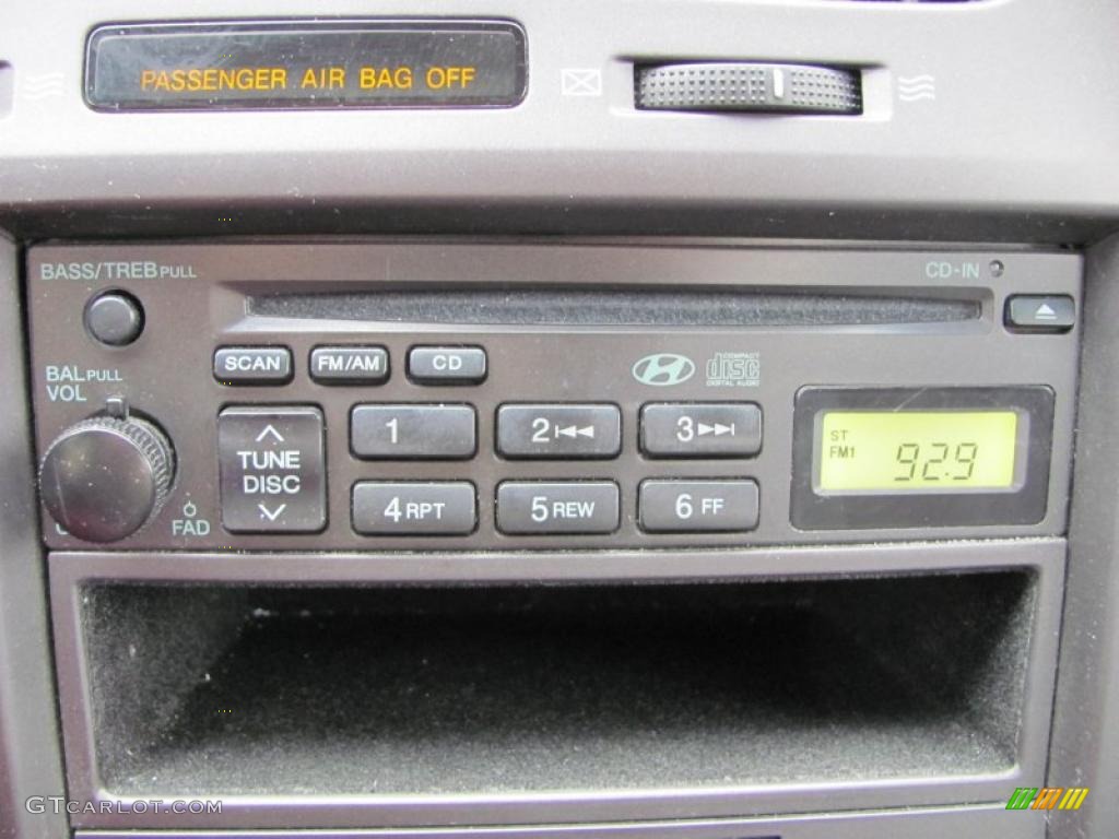 2006 Elantra GLS Sedan - Ebony Black / Gray photo #4