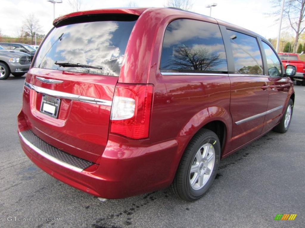 Deep Cherry Red Crystal Pearl 2011 Chrysler Town & Country Touring Exterior Photo #46820913