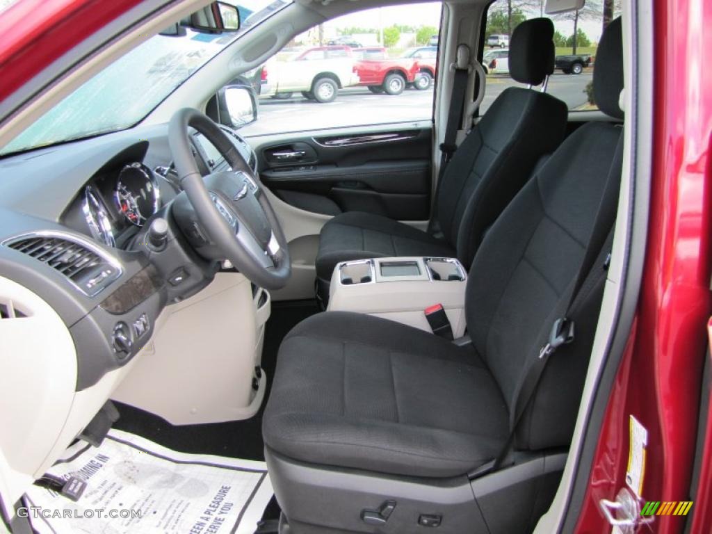 Black/Light Graystone Interior 2011 Chrysler Town & Country Touring Photo #46820958