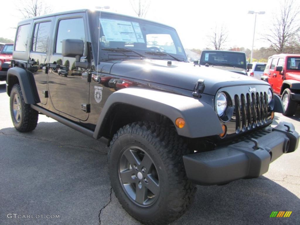 Black 2011 Jeep Wrangler Unlimited Call of Duty: Black Ops Edition 4x4 Exterior Photo #46821609
