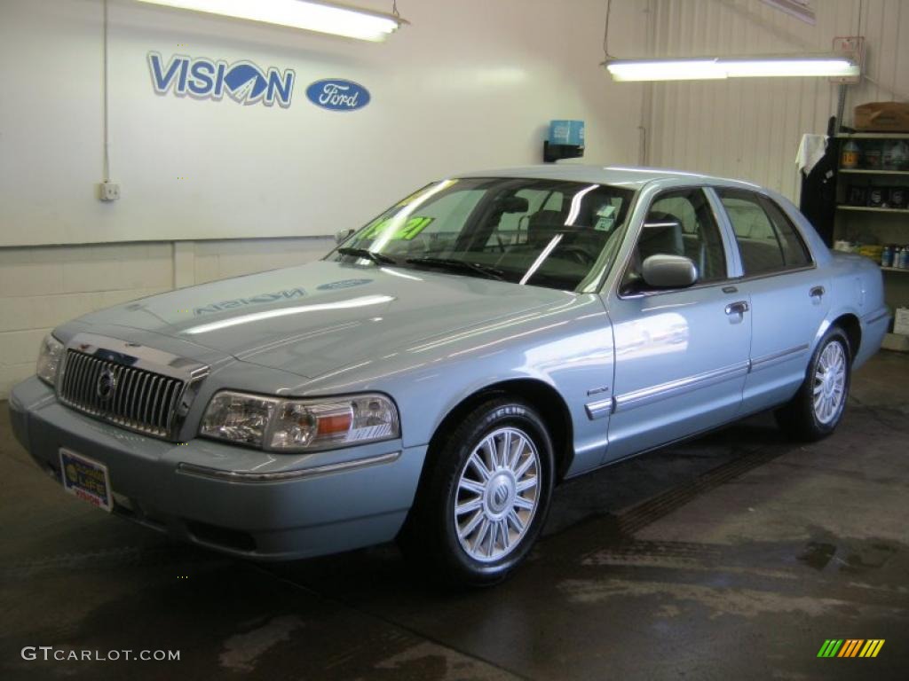 2010 Grand Marquis LS Ultimate Edition - Light Ice Blue Metallic / Light Camel photo #1