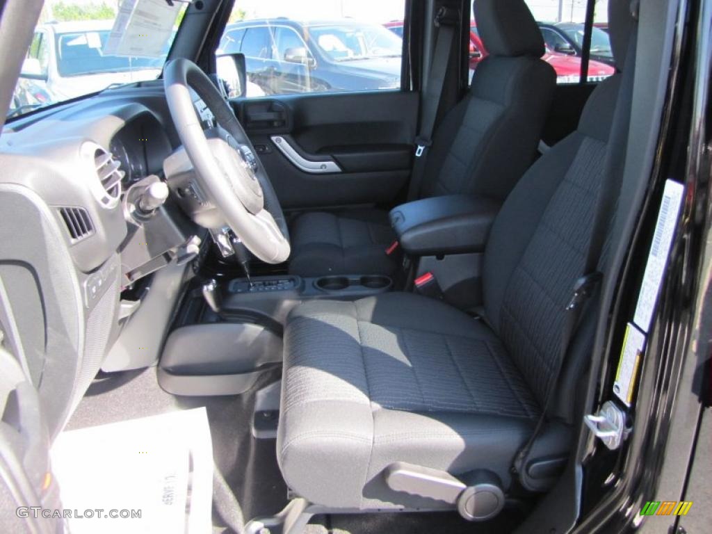Black Interior 2011 Jeep Wrangler Unlimited Call of Duty: Black Ops Edition 4x4 Photo #46821657