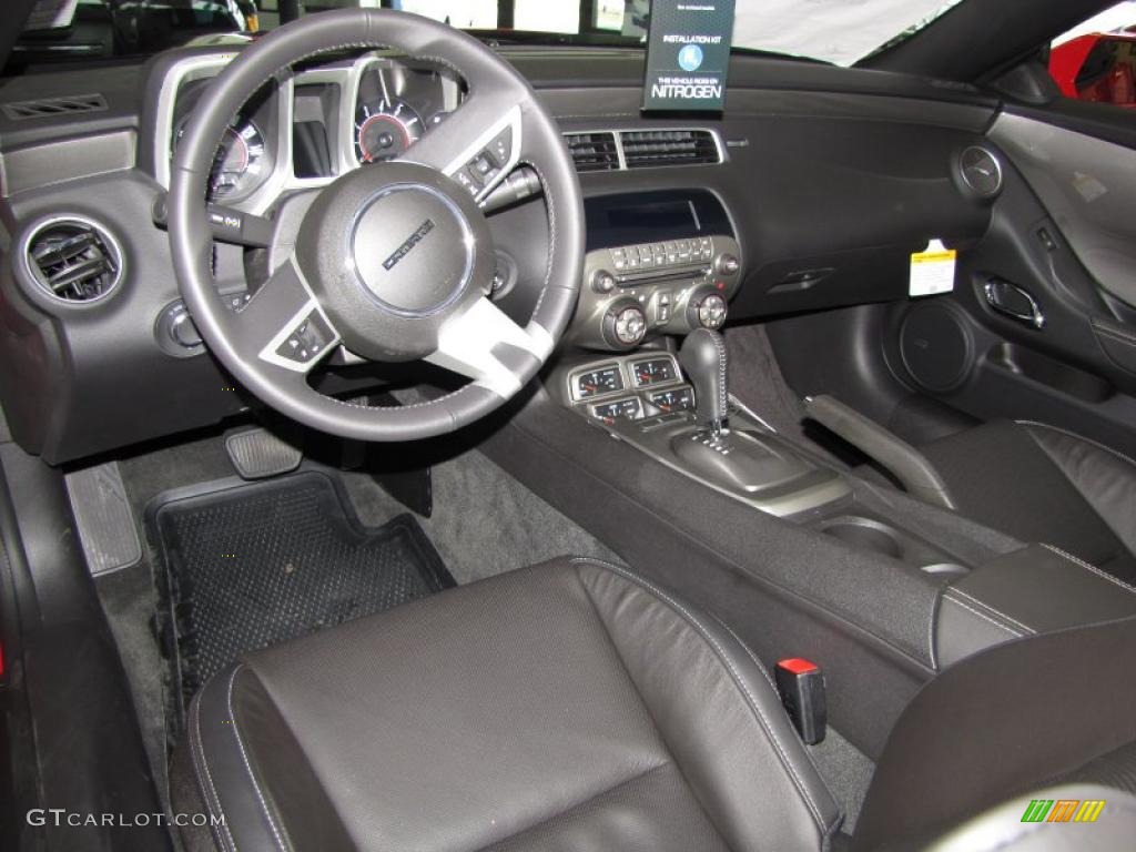 Black Interior 2011 Chevrolet Camaro LT/RS Convertible Photo #46822473